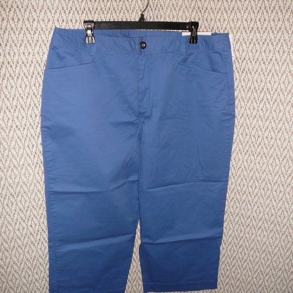CJ Banks Capri Pants Classic Fit Cotton Stretch with Pockets 16 NWT - Picture 4 of 8